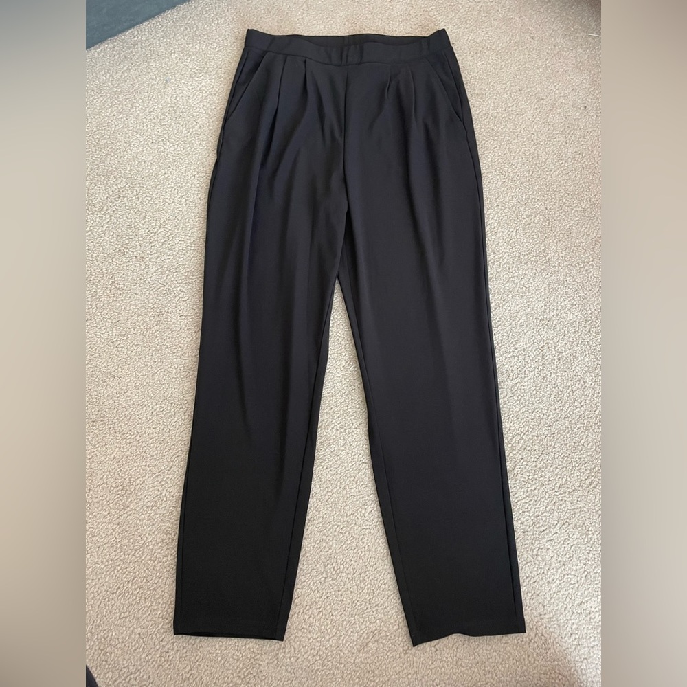 Black Straight Leg Trousers